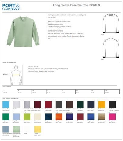 Port &amp; Company Long Sleeve Essential Tee