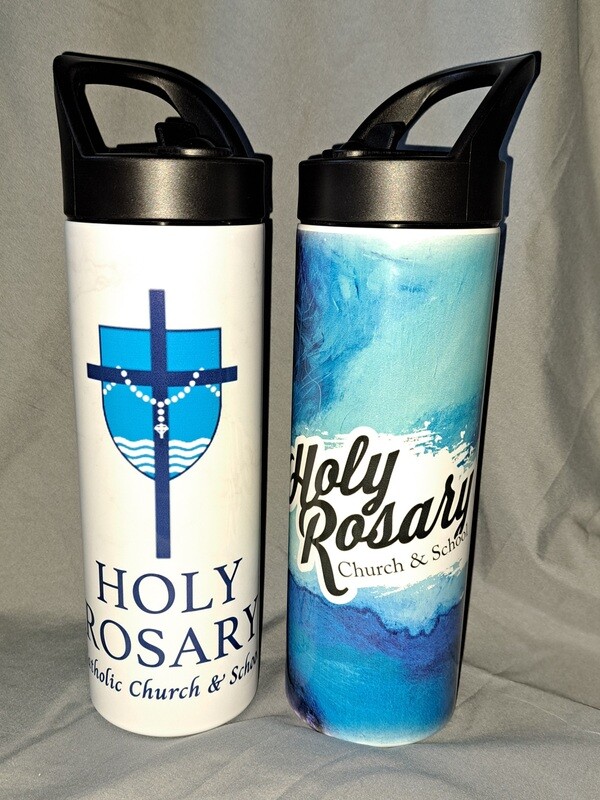 Item 30: 20oz Skinny Straight Stainless Sports Bottle-Sippy Up Lid with Straw