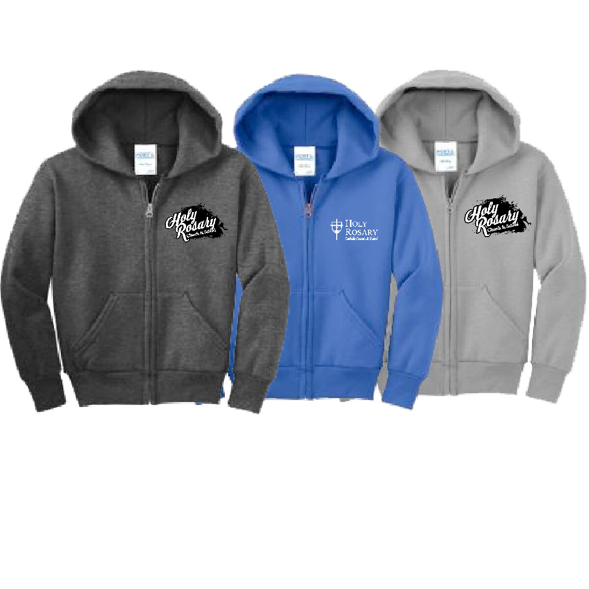 Item 26: Port &amp; Company Youth Core Fleece Full-Zip