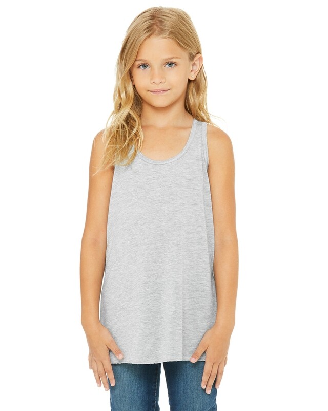 Bella &amp; Canvas Youth Flowy Racerback Tank