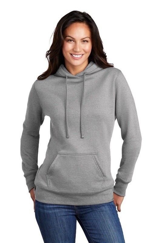 Port &amp; Company Ladies Core Fleece Pullover Hooded Sweatshirt