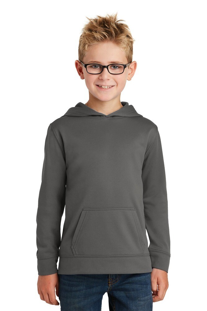 Port &amp; Company Youth Performance Fleece Pullover Hooded Sweatshirt