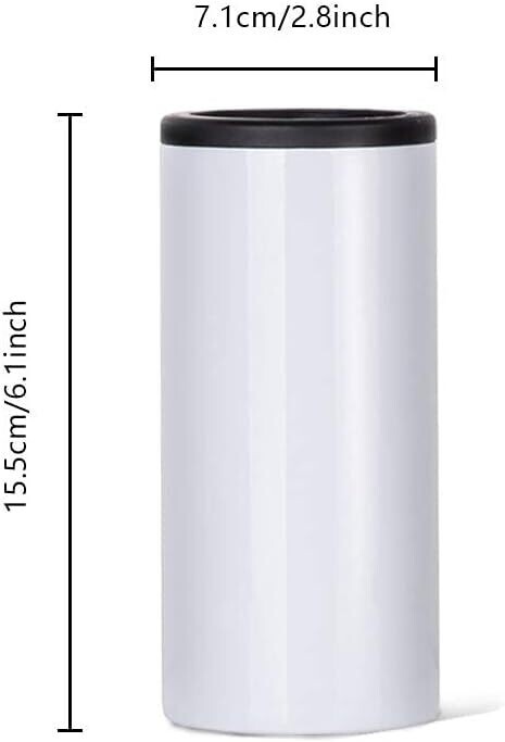 12oz Slim Stainless Steel Can Cooler