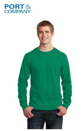 Port &amp; Company Core Cotton Long Sleeve Tee
