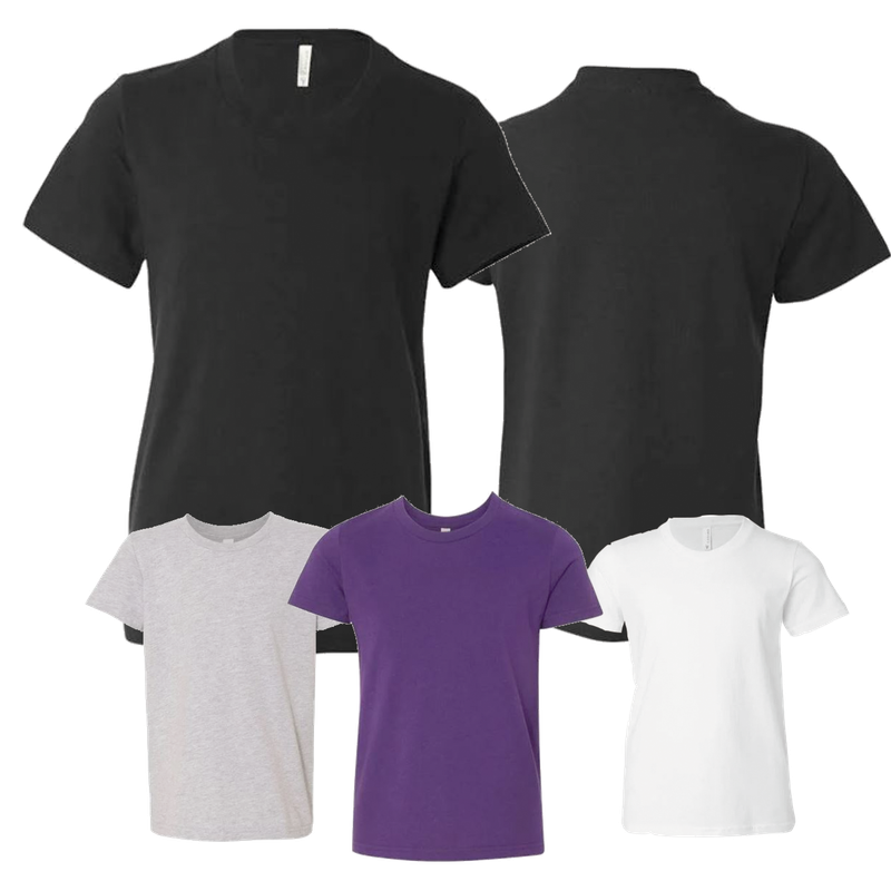 Bella &amp; Canvas 3001Y Youth Jersey T-Shirt
