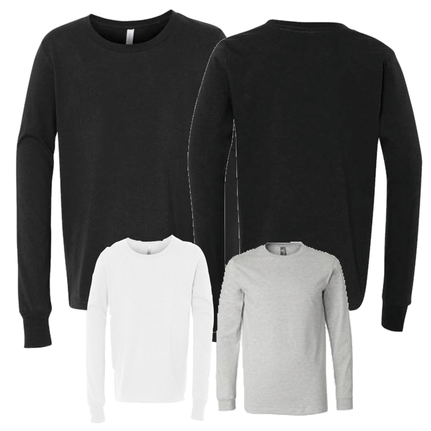 Bella &amp; Canvas 3501Y Youth Jersey Long-Sleeve T-Shirt