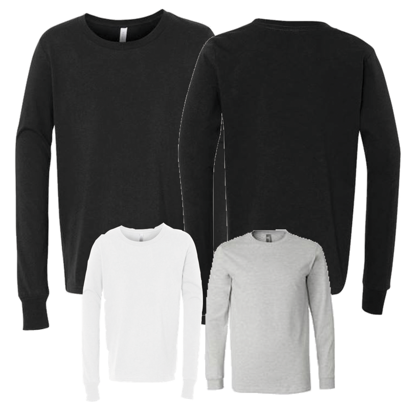 Bella &amp; Canvas 3501Y Youth Jersey Long-Sleeve T-Shirt