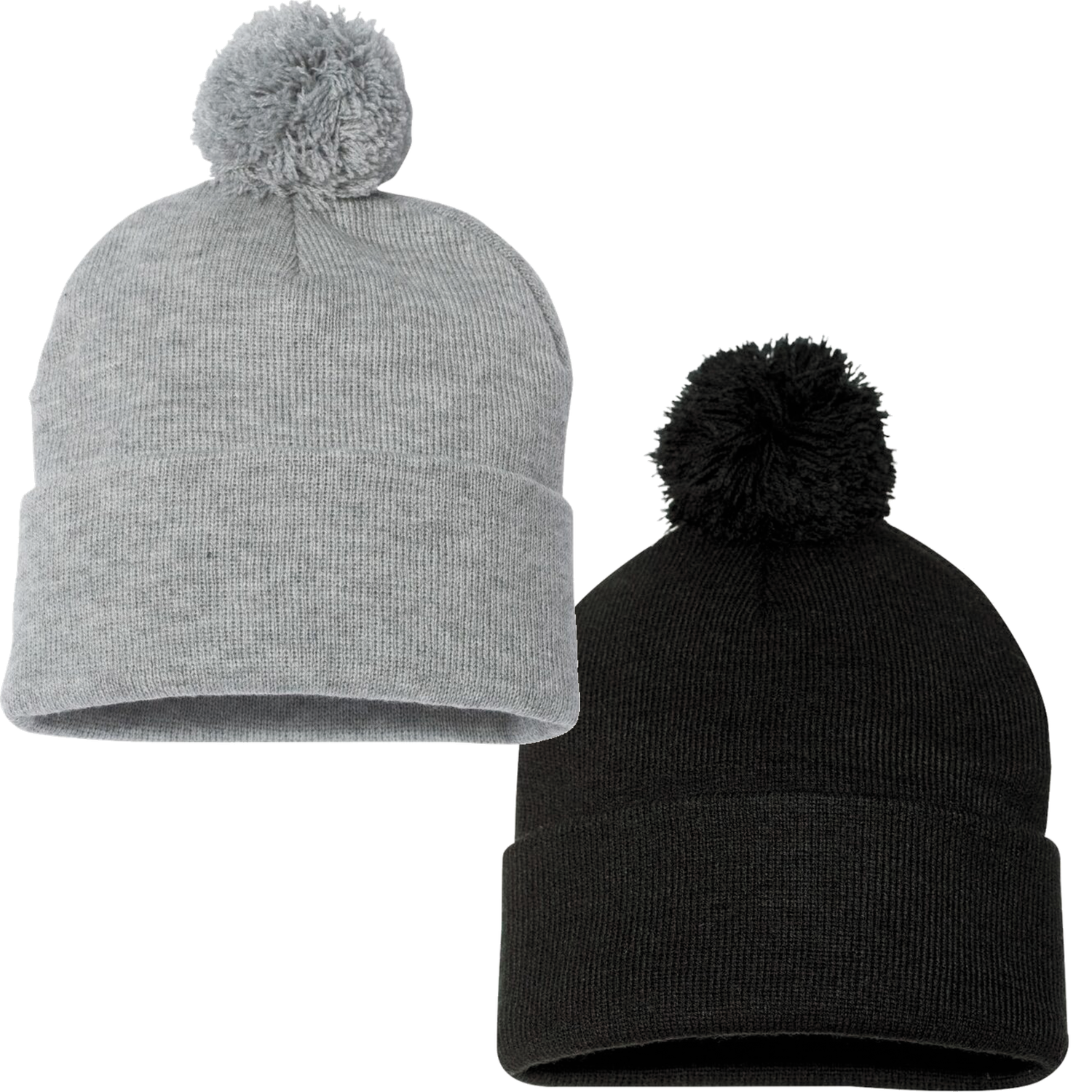 Sportsman SP15 Pom-Pom 12&quot; Knit Beanie