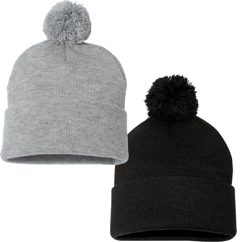 Sportsman SP15 Pom-Pom 12&quot; Knit Beanie