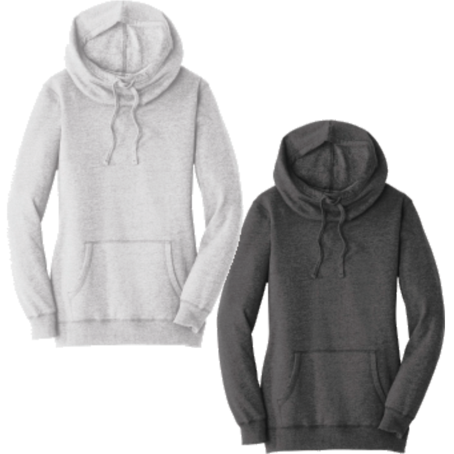 District DM493 Women&#39;s Lightweight Fleece Hoodie