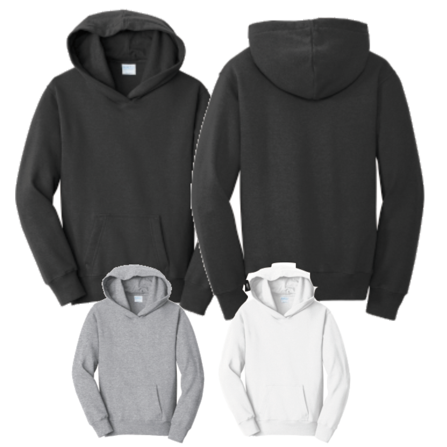 Port &amp; Company PC850YH Youth Fan Favorite Fleece Pullover Hooded Sweatshirt