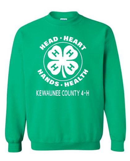 Kewaunee County 4-H Crewneck Sweatshirt
