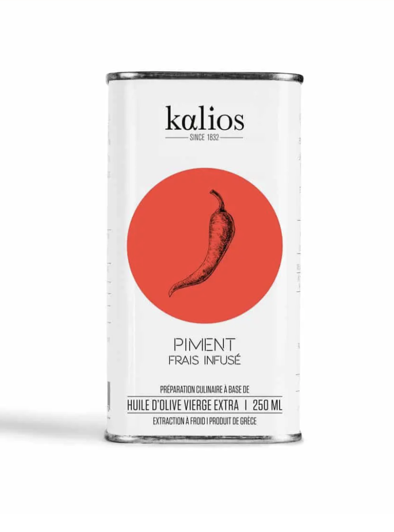 Bidon huile infusé Piment 250ml KALIOS