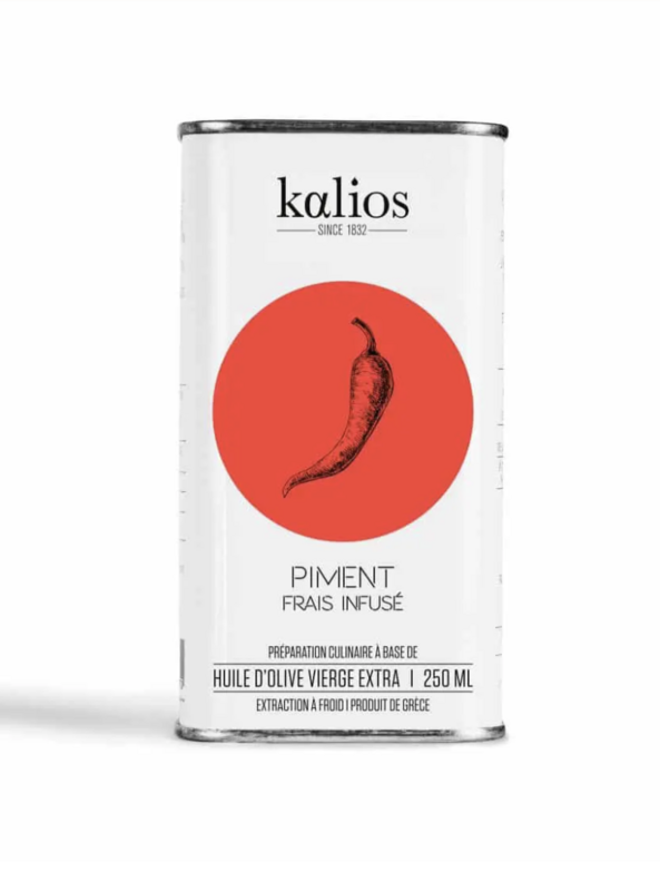 Bidon huile infusé Piment 250ml KALIOS