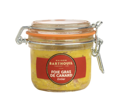 Foie gras de canard entier bocal
MAISON BARTHOUIL -180g