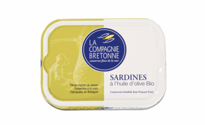 Sardines huile olive BIO
COMPAGNIE BRETONNE -115g