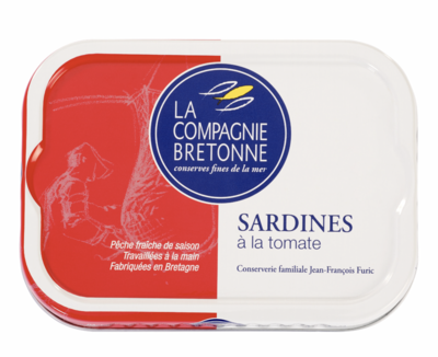 Sardines Huile olive / Tomate
COMPAGNIE BRETONNE -115g