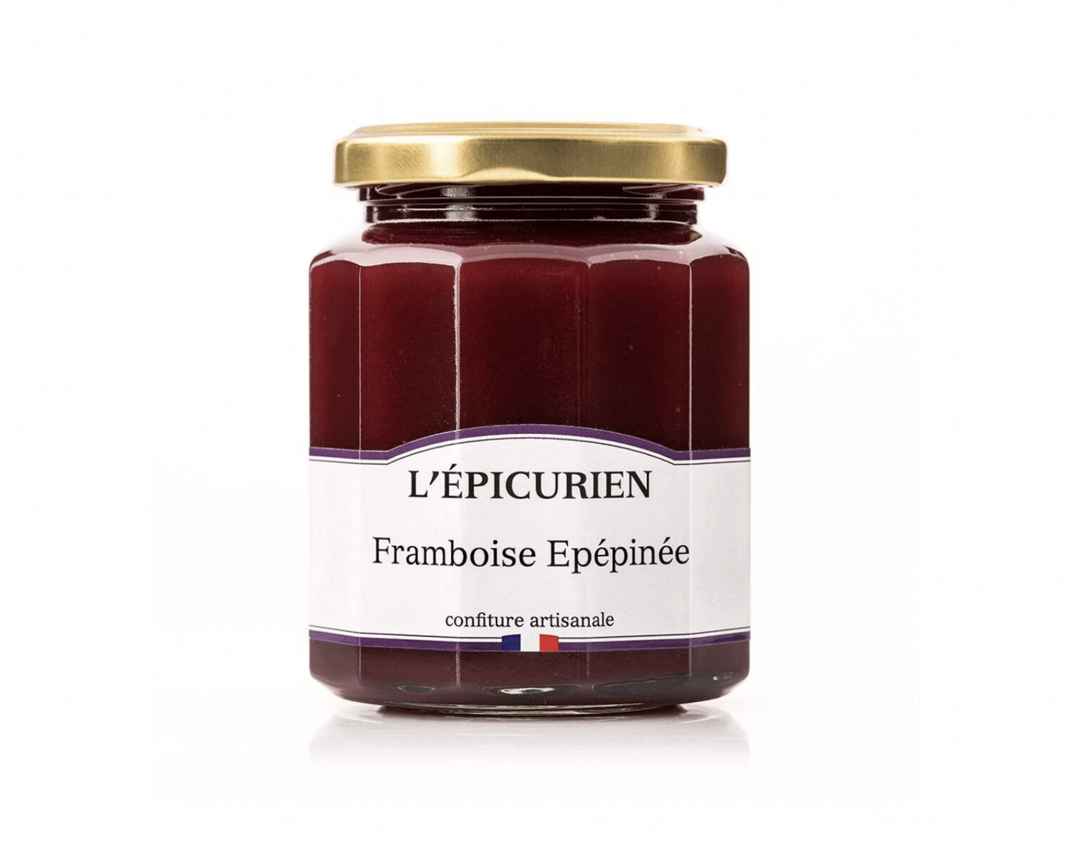 L'Epicurien confiture framboise épépinée 320g