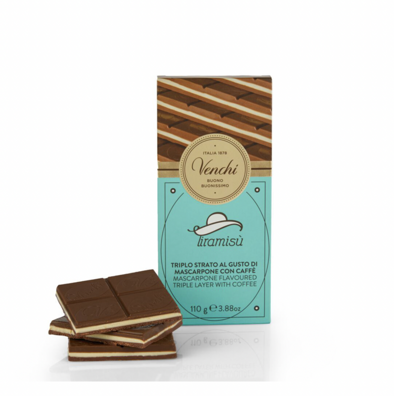 Tablette de chocolat au Tiramisù - VENCHI - 100 g