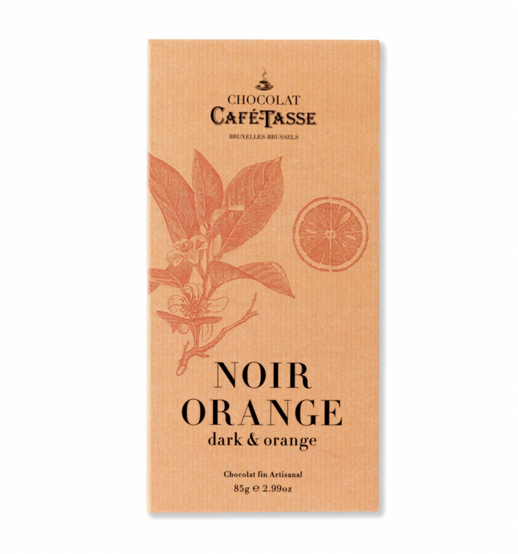 Tablette de chocolat Noir Orange CAFÉ-TASSE 85g