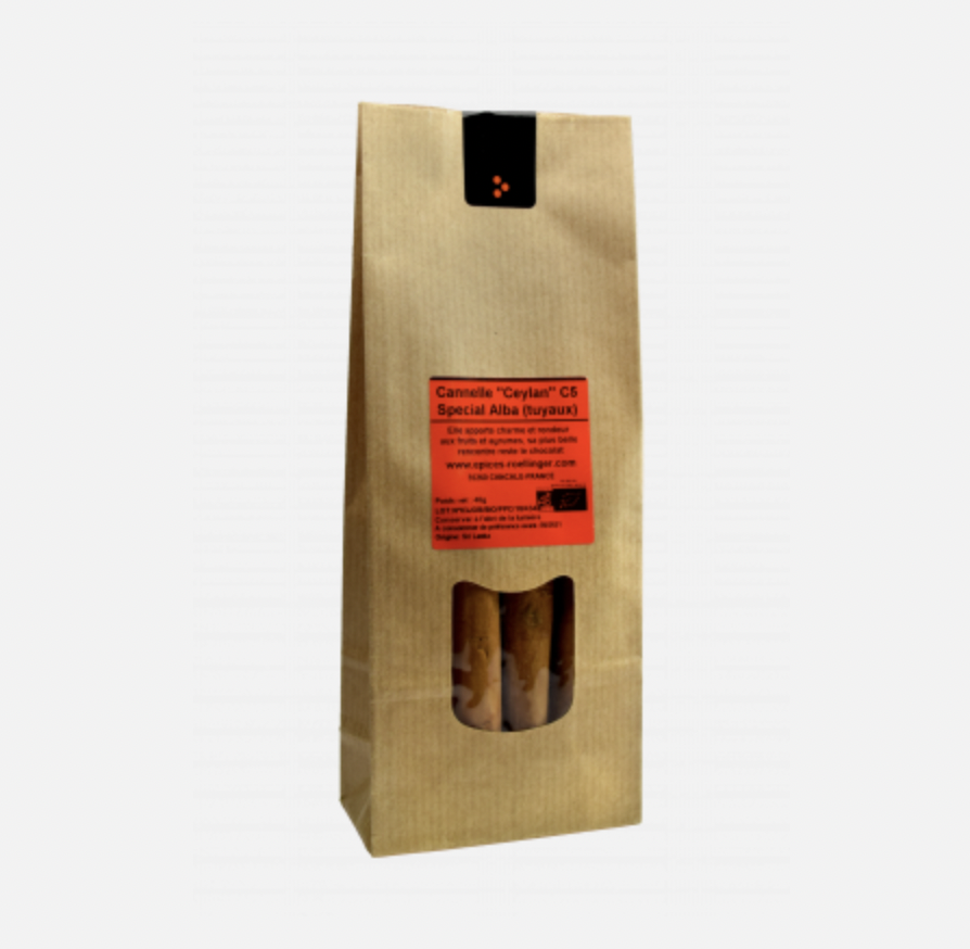 Cannelle "Ceylan" (tuyeau) - ROELLINGER - 40G