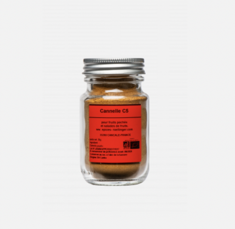 Cannelle "Ceylan"  en poudre - ROELLINGER - 40g
