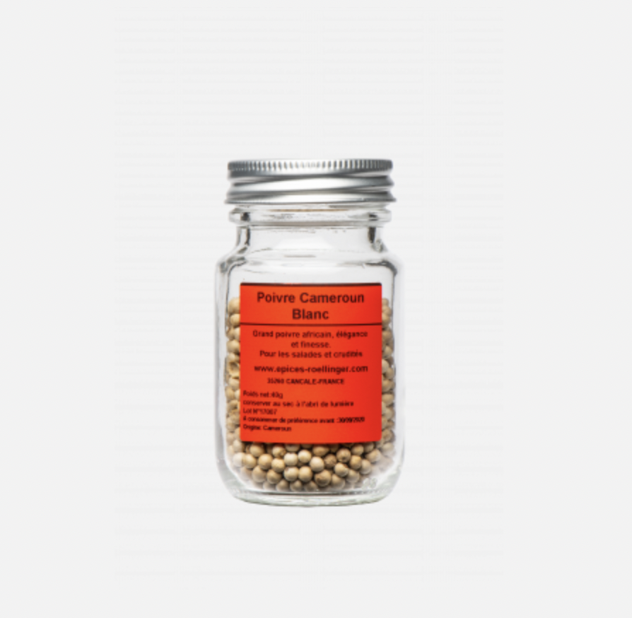 Poivre Blanc Cameroun - ROELLINGER - 40g