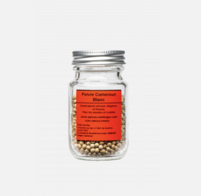 Poivre Blanc Cameroun - ROELLINGER - 40g