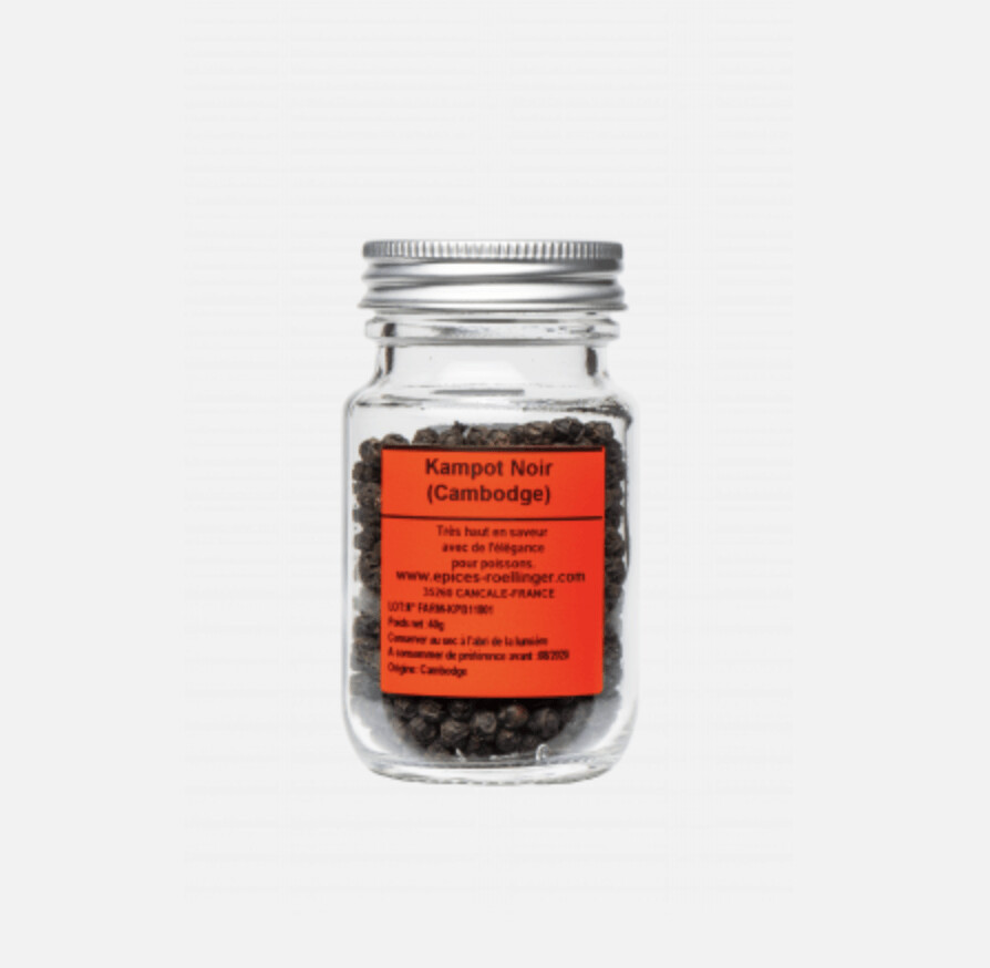 Kampot Noir Cambodge - ROELLINGER - 40g