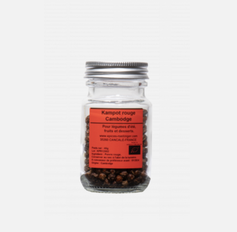 Kampot Rouge Cambodge - ROELLINGER - 40g