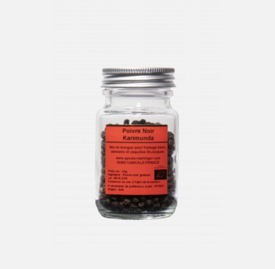 Poivre Noir Karimunda - ROELINGER - 40g