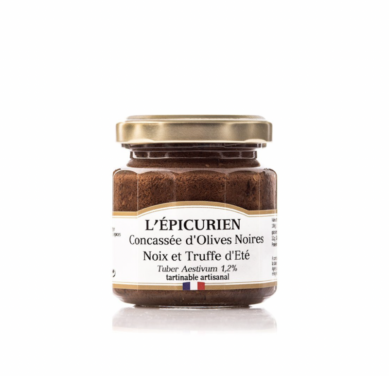 Concassée d'Olives Noires Noix et Truffe d'été - L'ÉPICURIEN - 100g