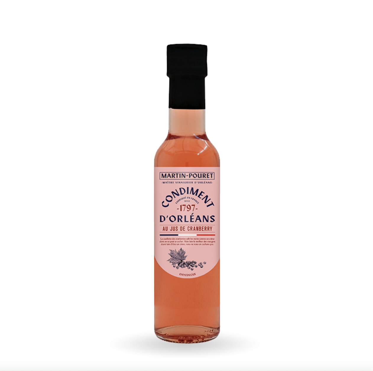 Vinaigre d'Orléans au Jus de Cranberry - MARTIN POURET - 25cl