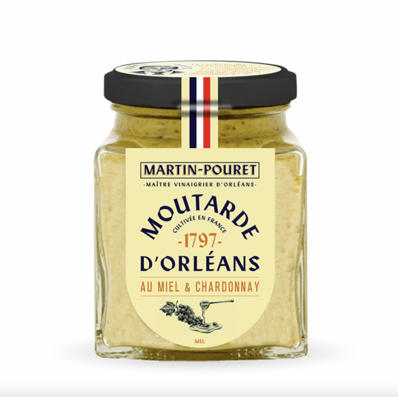 Moutarde d'Orléans Miel et Chardonnay - MARTIN POURET - 200g
