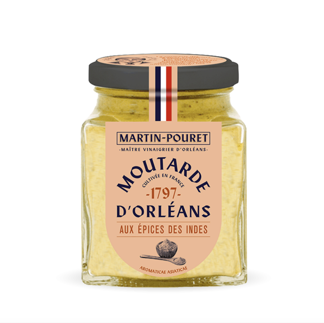Moutarde d'Orléans Épices des Indes - MARTIN POURET - 200g