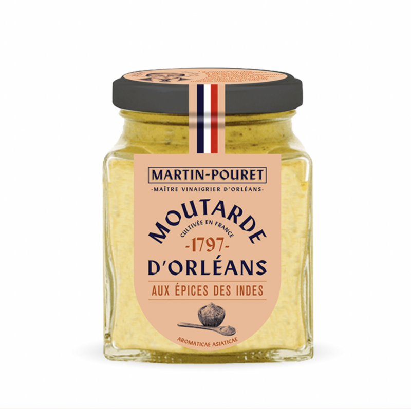 Moutarde d'Orléans Épices des Indes - MARTIN POURET - 200g