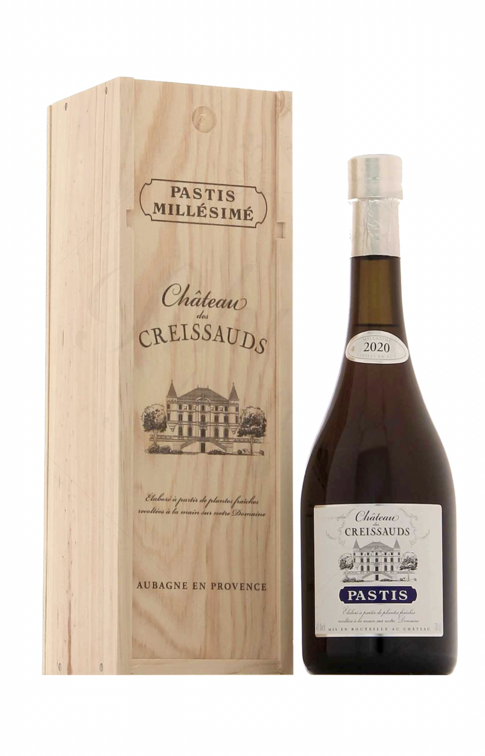 Pastis Château des Creissauds - Millésime 2020 - 70cl - 45°c