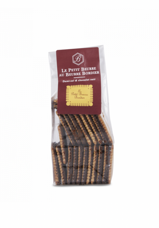 Petit Beurre Bordier Demi-sel et Chocolat - BORDIER - 150g