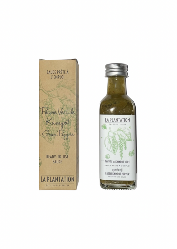 Sauce Légèrement Piquante Poivre Vert de Kampot - LA PLANTATION - 10cl