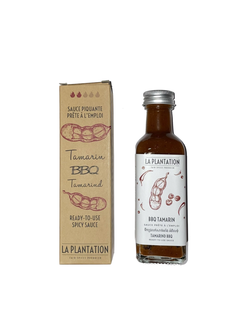 Sauce Piquante Tamarin BBQ - LA PLANTATION - 10cl