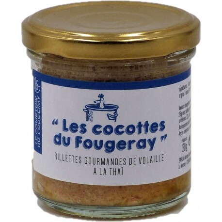 Rillettes de volaille à la thaï LES COCOTTES DE FOUGERAY -100g