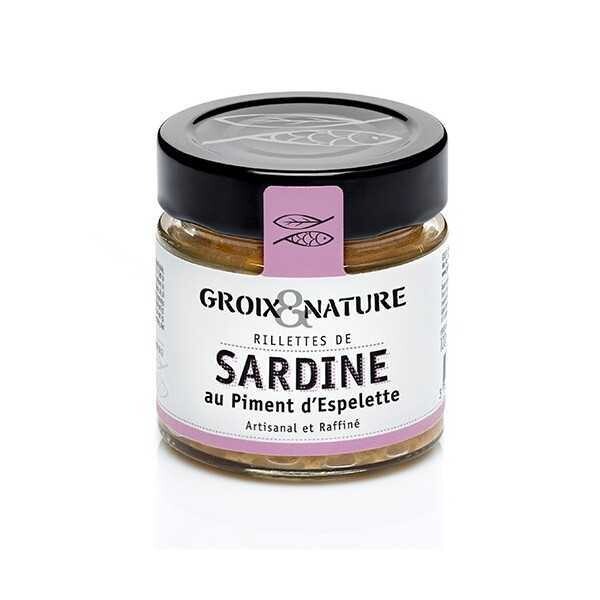 Rillettes de sardine au piment d' Espelette GROIX & NATURE -100g