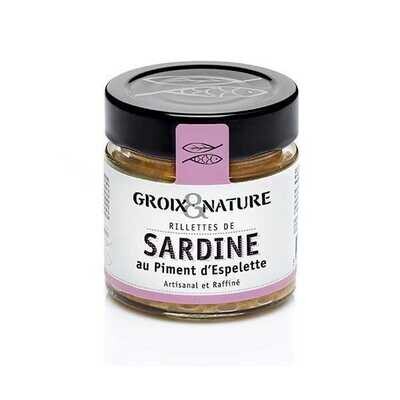Rillettes de sardine au piment d' Espelette GROIX & NATURE -100g