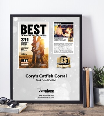 2020 Cover Gold Winner's Modern Plaque 2020 Cover Gold Winner's Modern Plaque