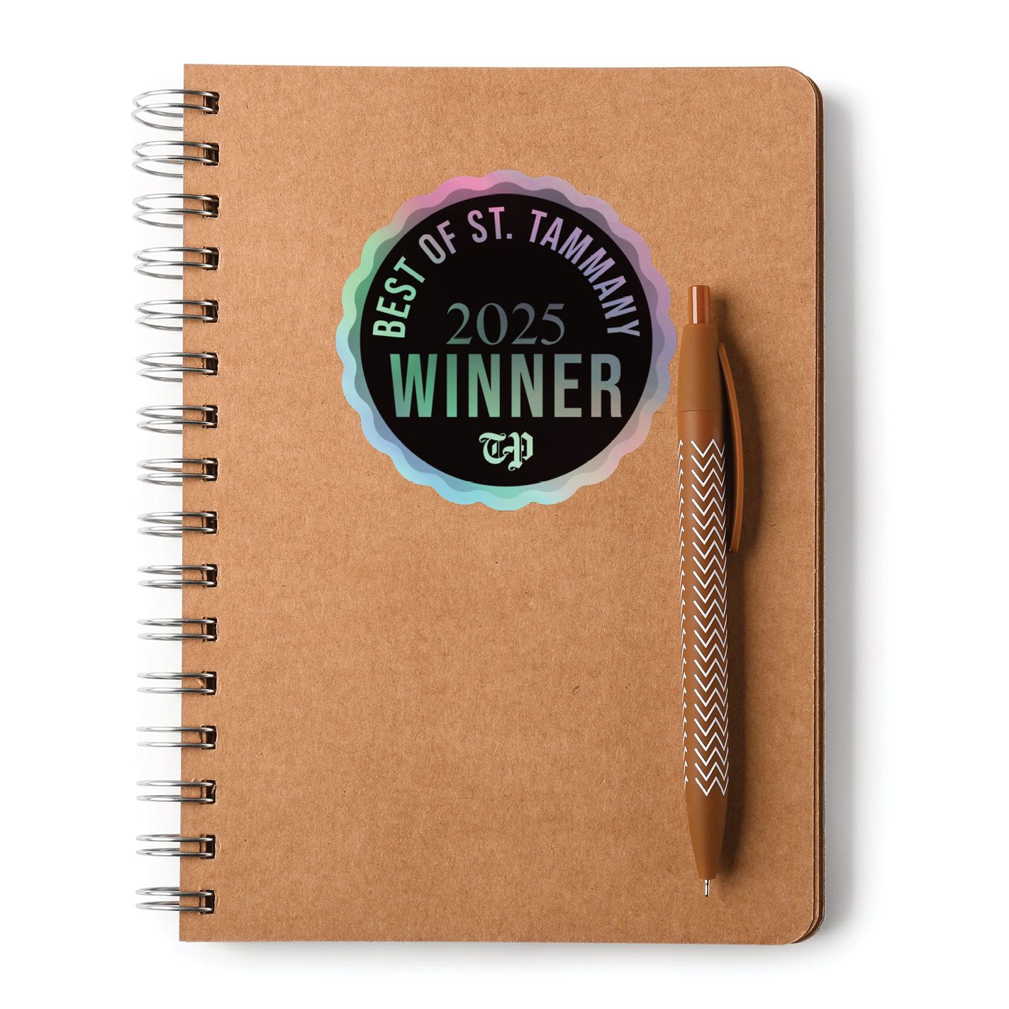 Kiss-Cut Holographic Logo Stickers