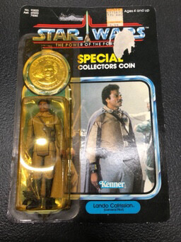 Lando Calrissian (General Pilot) Vintage Carded w/ Collectors Coin - Star Wars Power of the Force1984