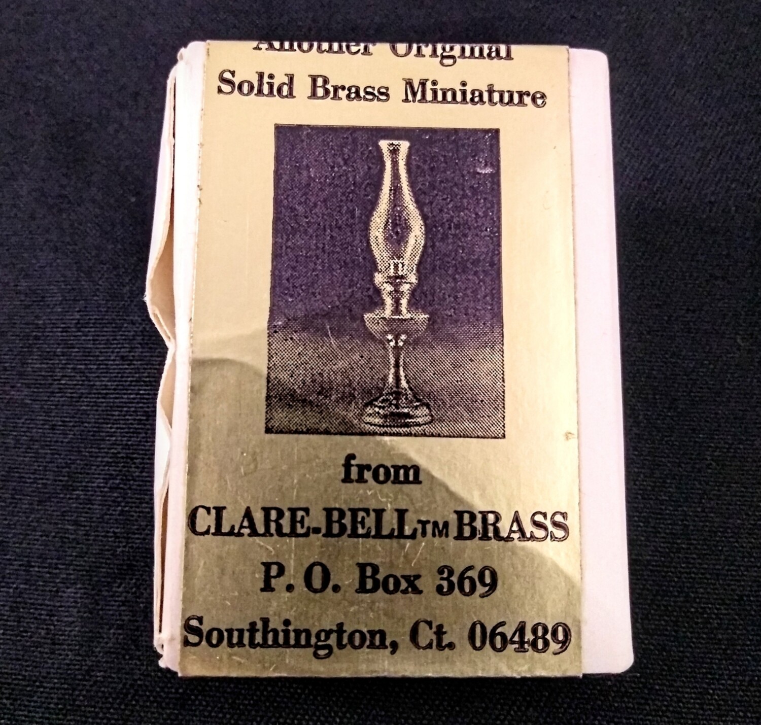 Clare Bell Brass Hurricane Lamp