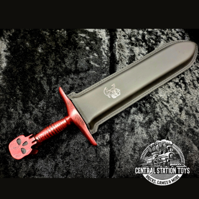Grim Dagger Dice Case with Sheath Cover - Red