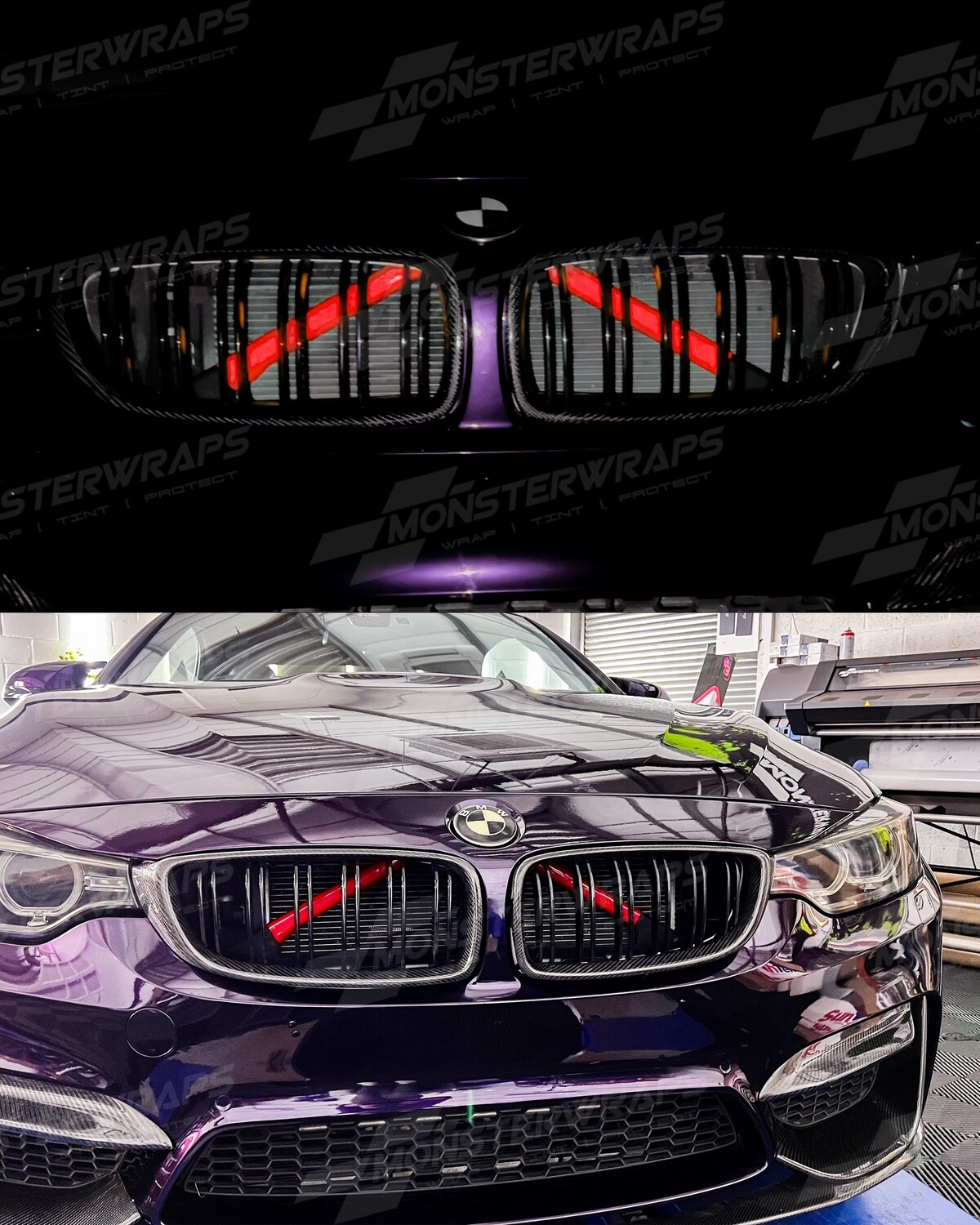 Reflective Crash Bar Wrap Kit for BMW MINI