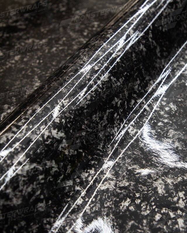 OFF-CUT: Gloss Metallic Forged Carbon (500 x 1000mm)